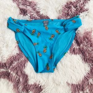 Aerie blue pineapple bikini bottom